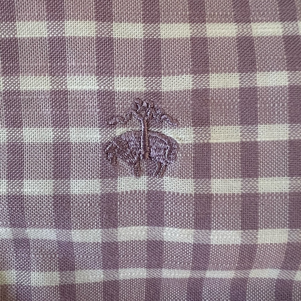Brooks Brothers Lavender Checkered Shirt